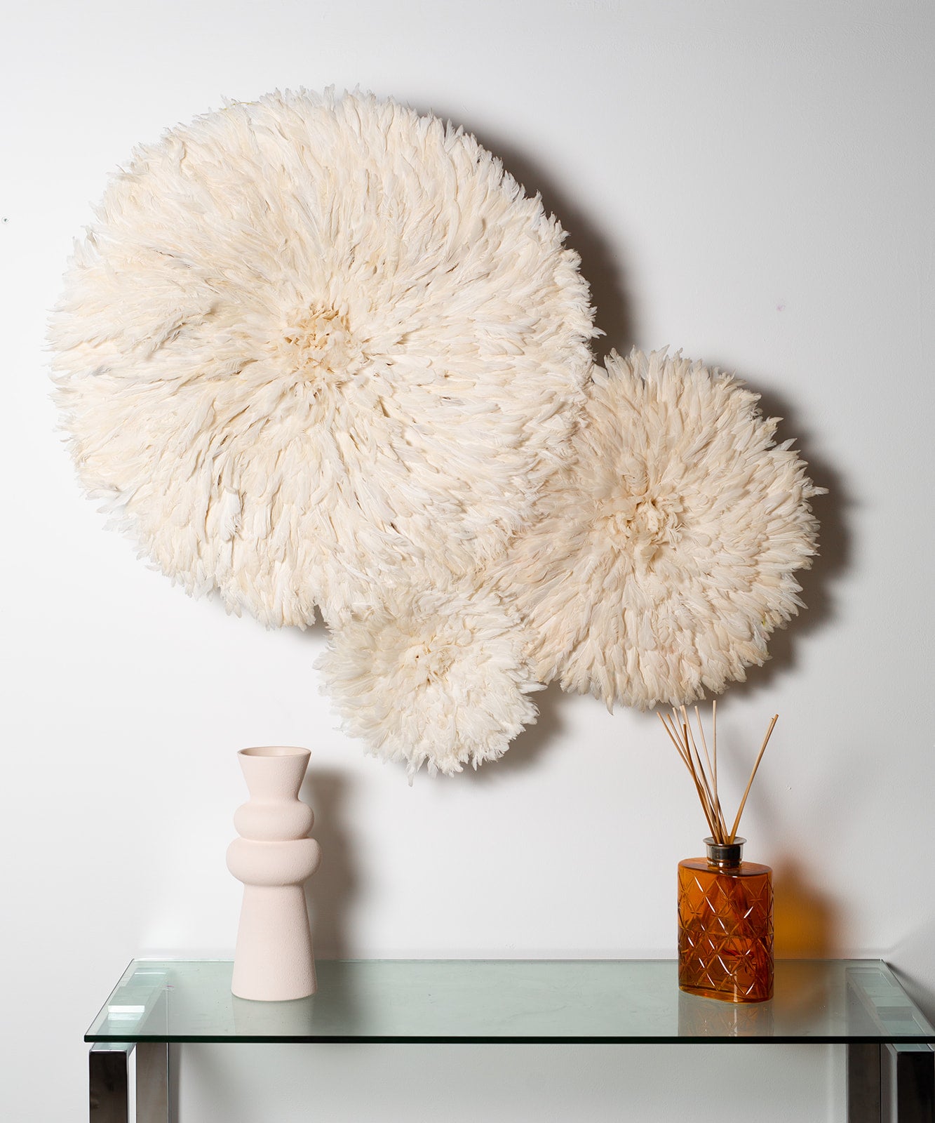 Trio of colorful juju hats I Juju hat wall art for interior design wall hanging personalized gift for Christmas decoration