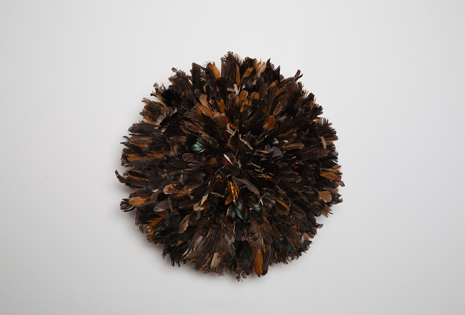 Handcrafted brown Juju hat for interior wall hanging
