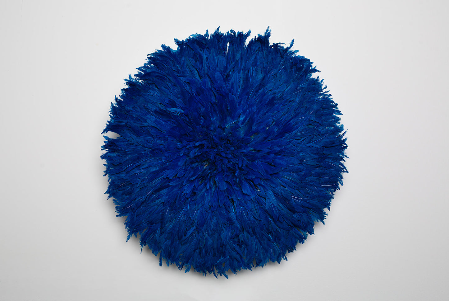 Handcrafted deep blue Juju hat for interior wall hanging