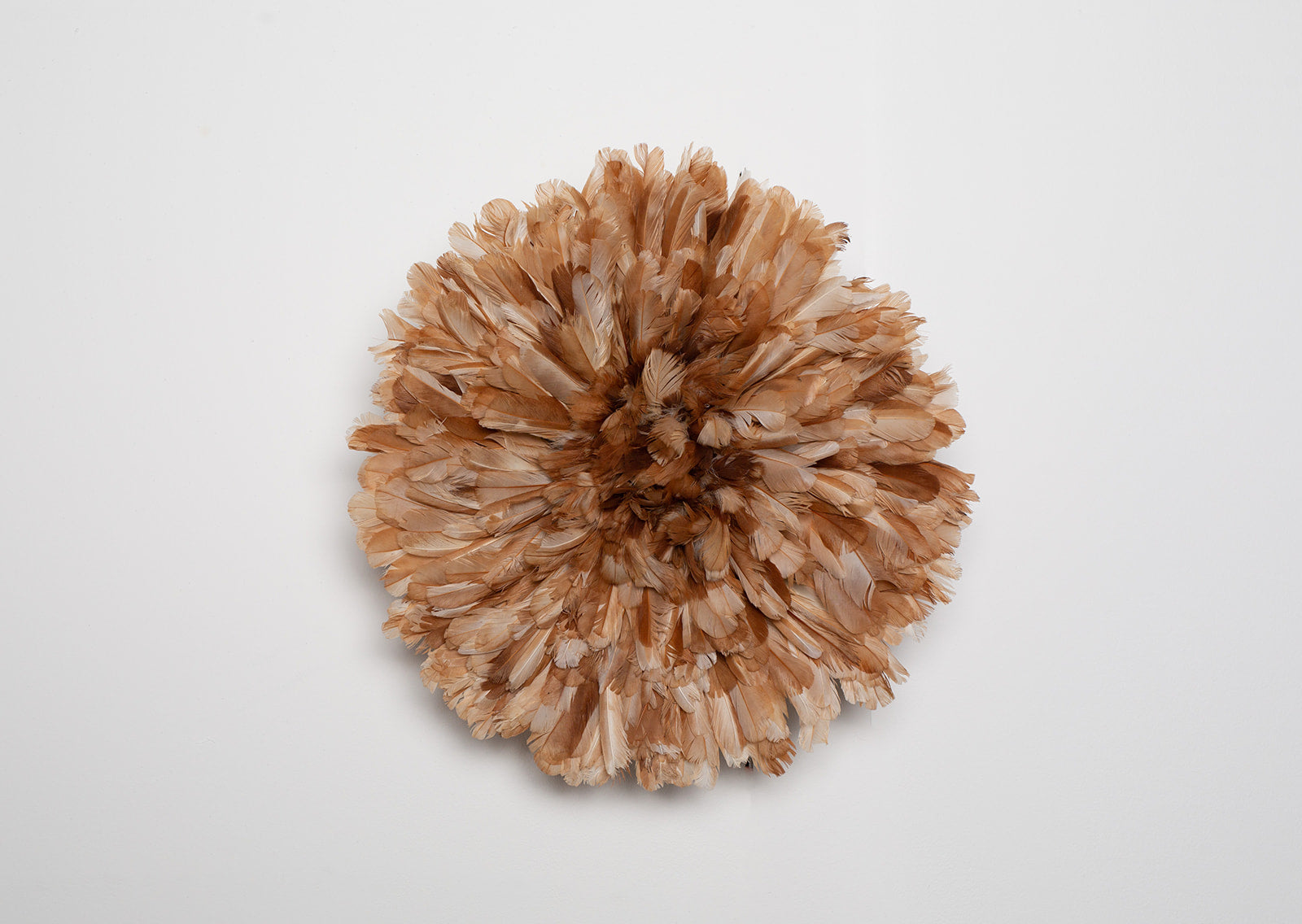 Handcrafted  medium brown Juju hat for interior wall hanging