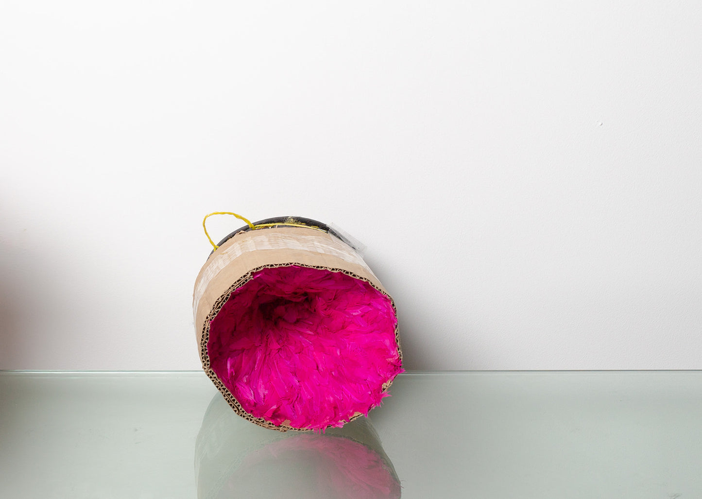 Pink_juju_hat_wall_decor_handmade_feather_art