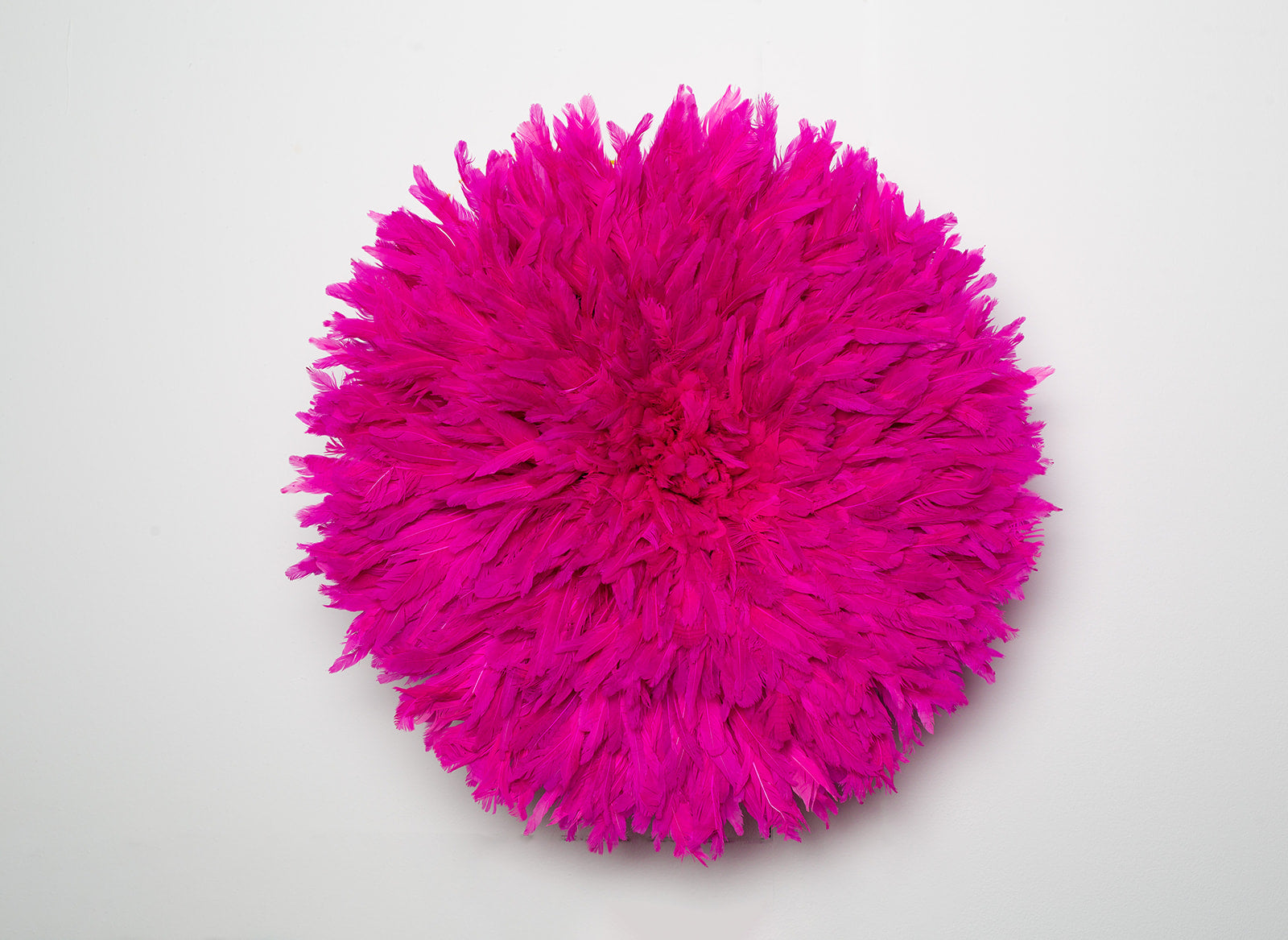 Handcrafted pink Juju hat for interior wall hanging