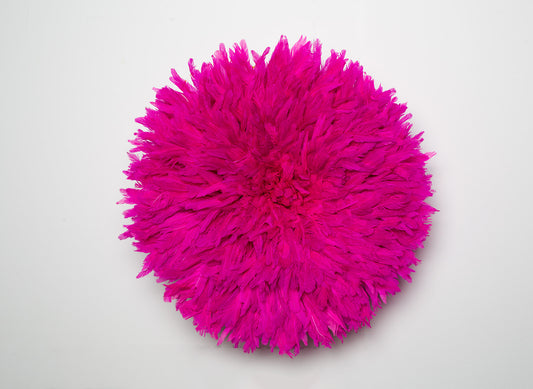Handcrafted pink Juju hat for interior wall hanging