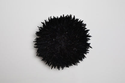 Handcrafted blackish purple Juju hat for interior wall hanging