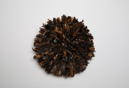 Handcrafted brown Juju hat for interior wall hanging