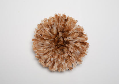 Handcrafted  medium brown Juju hat for interior wall hanging